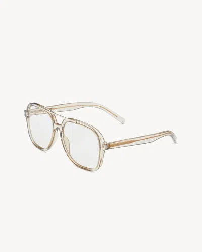 Saint Laurent "sl 545" Sunglasses In White