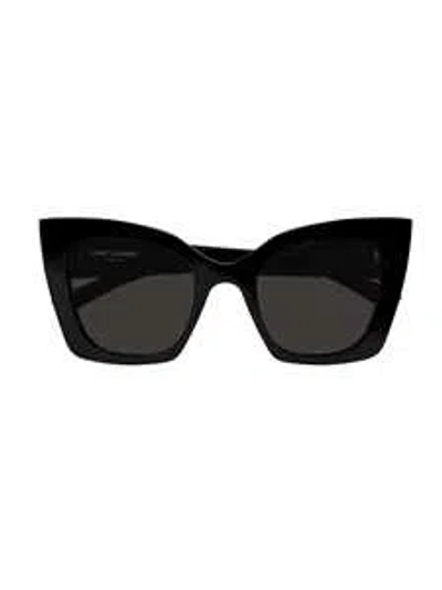 Saint Laurent Sl M119 Blaze Sunglasses In Black Black Black