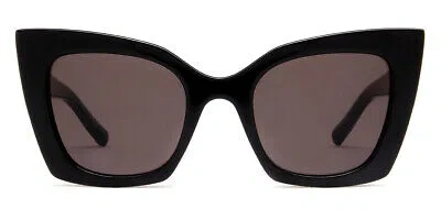 Pre-owned Saint Laurent Sl 552 Sunglasses Black Black Cat Eye 51mm & Authentic