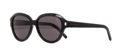 Pre-owned Saint Laurent Sl 553 Black/grey (001) Sunglasses In Gray
