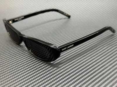 Pre-owned Saint Laurent Sl 557 001 Shade Black Grey Unisex 53 Mm Sunglasses