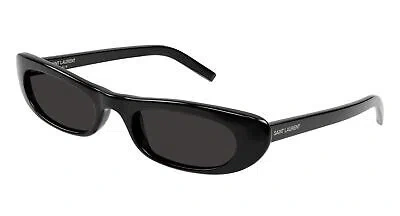 Pre-owned Saint Laurent Sl-557-shade-001 Cat Eye Black