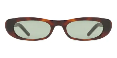 Saint Laurent Sl 557 Shade 002 Women's Sunglasses Tortoiseshell Size 53 In Multi