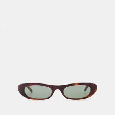 Saint Laurent Sl 557 Shade Sunglasses In Brown