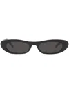Saint Laurent Sl 557 Elongated Cat-eye Sunglasses In Black