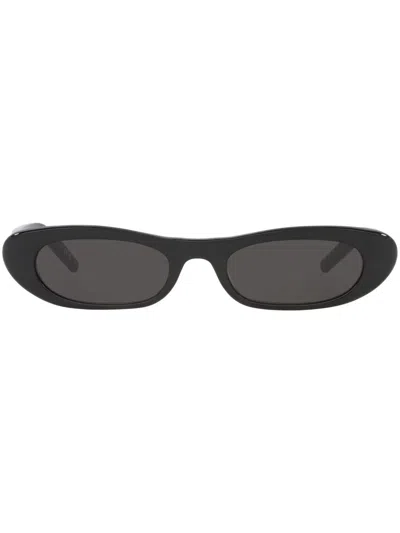 Saint Laurent Ovale Sonnenbrille In Black