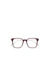 Saint Laurent Sl 557 Square-frame Glasses In Red