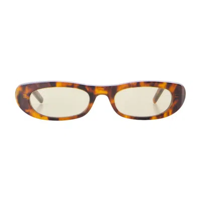 Saint Laurent Sl 557 Sunglasses In Brown