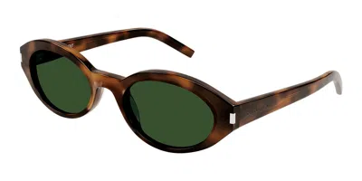 Saint Laurent Sl 567 002 Women's Sunglasses Tortoiseshell Size 51 In Brown