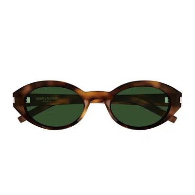 Saint Laurent Sl 567 Linea Corner Angle Sunglasses In Brown