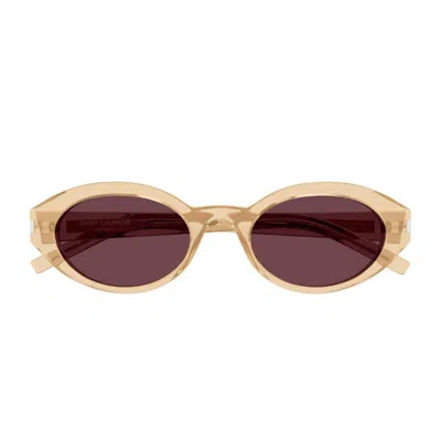 Saint Laurent Sl 567 Linea Corner Angle Sunglasses In Yellow