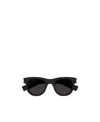Saint Laurent Sl 571 Round-frame Sunglasses In Black