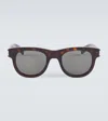 Saint Laurent Sl 571 Square Sunglasses In Havana