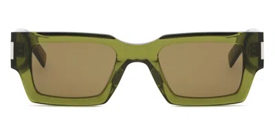 Saint Laurent Sl 572 005 Men's Sunglasses Green Size 50