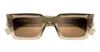 Saint Laurent Eyewear Core Square Frame Sunglasses In Yellow
