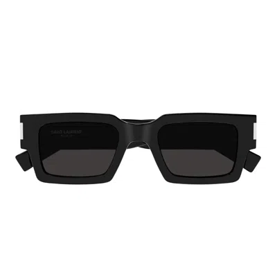 Saint Laurent Sl 572 Linea Corner Angle Sunglasses In Black