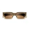 Saint Laurent Sl 572 Linea Corner Angle Sunglasses In Brown