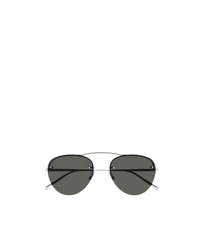Saint Laurent Sl 575 Round-frame Sunglasses In Black