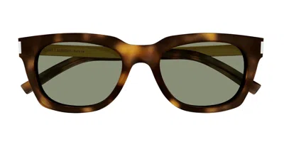 Saint Laurent Sl 582 002 Men's Sunglasses Tortoiseshell Size 53 In Brown