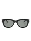 Saint Laurent Sl 582 Square-frame Sunglasses In Black