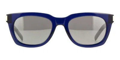Saint Laurent Sl 582 Square-frame Sunglasses In Gray