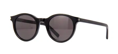 Pre-owned Saint Laurent Sl 590 Black/grey (001) Sunglasses In Gray