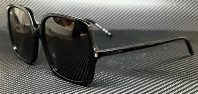 Pre-owned Saint Laurent Sl 591 001 Black Women's Large 57 Mm Sunglasses