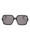 Saint Laurent Sl 591 Square-frame Sunglasses In Black