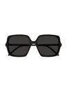 Saint Laurent Sl 591 Square-frame Sunglasses In Black