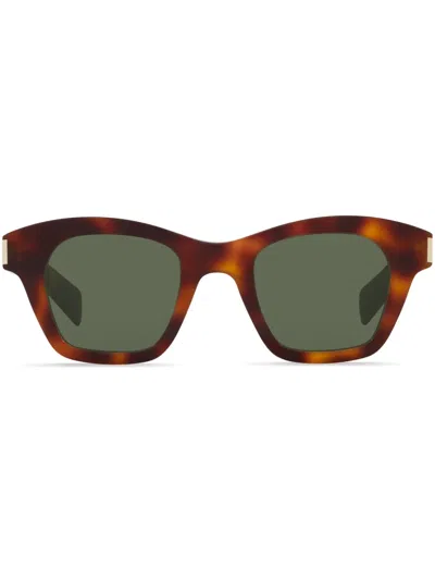 Saint Laurent Sl 592 Cat-eye Sunglasses In Tortoise