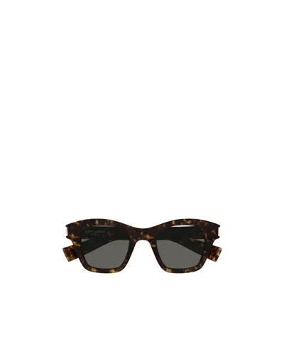 Saint Laurent Sl 592 Square-frame Sunglasses In Black