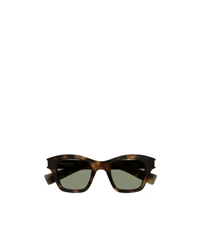 Saint Laurent Sl 592 Square-frame Sunglasses In Black
