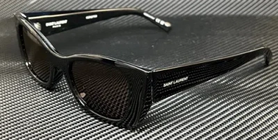 Pre-owned Saint Laurent Sl 593 001 Black Women's 52 Mm Medium Sunglasses