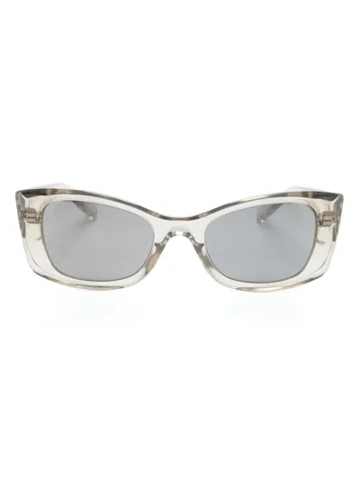 Saint Laurent Sl 593 Tinted Sunglasses In Neutrals