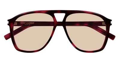 Saint Laurent Sl 596 Dune 003 Women's Sunglasses Tortoiseshell Size 58 - Free Rx Lenses  - Free Rx Lenses In Brown