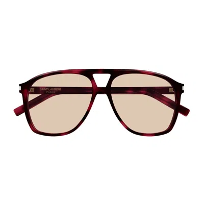 Saint Laurent Sl 596 Dune Linea Corner Angle 003 Havana Brown Sunglasses