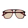 Saint Laurent Sl 596 Dune Linea Corner Angle 003 Havana Brown Sunglasses In Brown