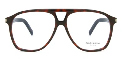 Saint Laurent Sl 596 Dune Opt 003 Women's Glasses Tortoiseshell Size 58 - Free Lenses - Blue Light Block Available In Multi