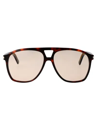 Saint Laurent Sl 596 Dune Sunglasses In 003 Havana Havana Brown