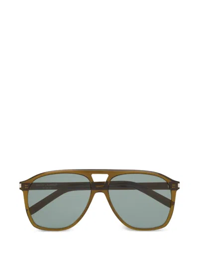 Saint Laurent Sl 596 Dune Sunglasses In 그린