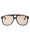 Saint Laurent Sl 596 Dune003-havana-havana-brown In Brown