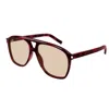 Saint Laurent Sl 596 Dune003-havana-havana-brown In Brown