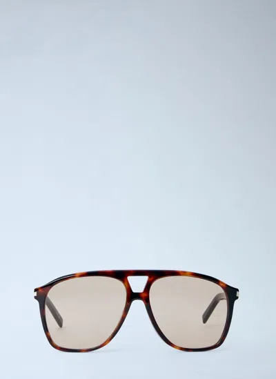 Saint Laurent Sl 596 Sunglasses In Brown