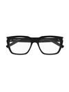 Saint Laurent Sl 598 Opt Eyewear In 001 Black Black Transpare