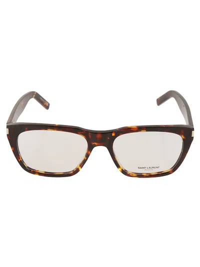 Saint Laurent Sl 598 Opt Frame In 002 Havana Havana Transpa