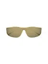 Saint Laurent Sl 605 Luna Sunglasses In Gold Gold Bronze