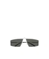 Saint Laurent Sl 606 Rectangle-frame Sunglasses In Black