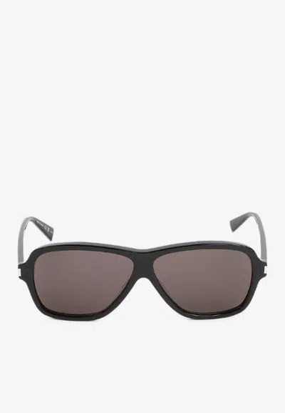 Saint Laurent Acetate Frame Sunglasses Square Shape In Black