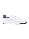 Saint Laurent Low-top Sneakers With Contrast Heel Tab In White