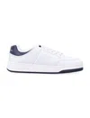 Saint Laurent Low-top Sneakers With Contrast Heel Tab In White